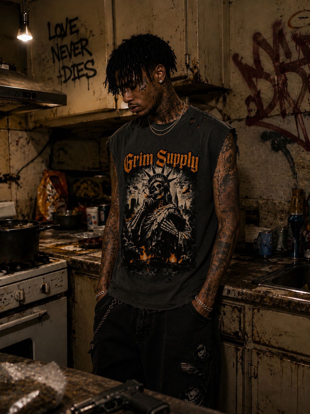 Grim liberty Tank Top