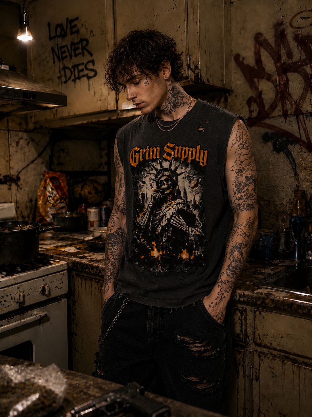 Grim liberty Tank Top